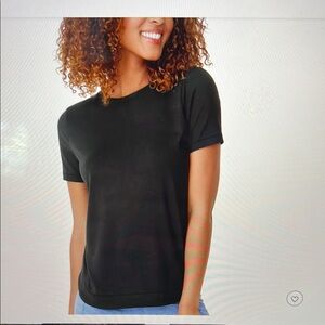 Classic Black Women's T-Shirt Jockey size Large